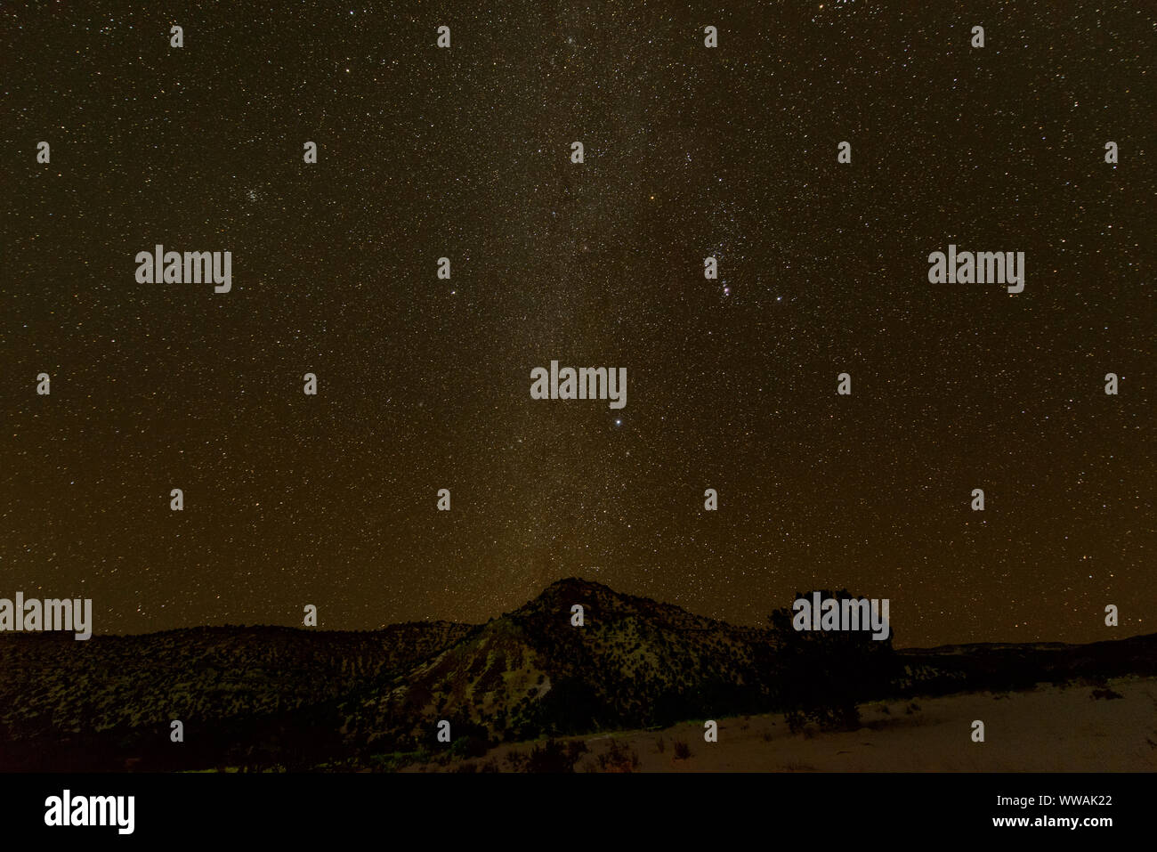 Night sky with milky Way, Torrey, Utah, USA Stock Photo Alamy