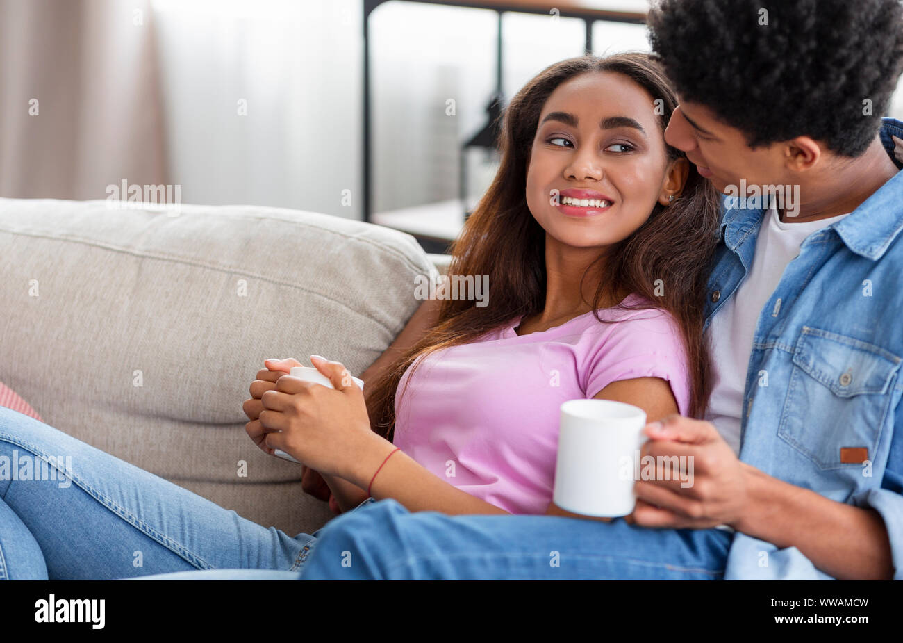 Teenagers relaxing at home hi-res stock photography and images - Alamy