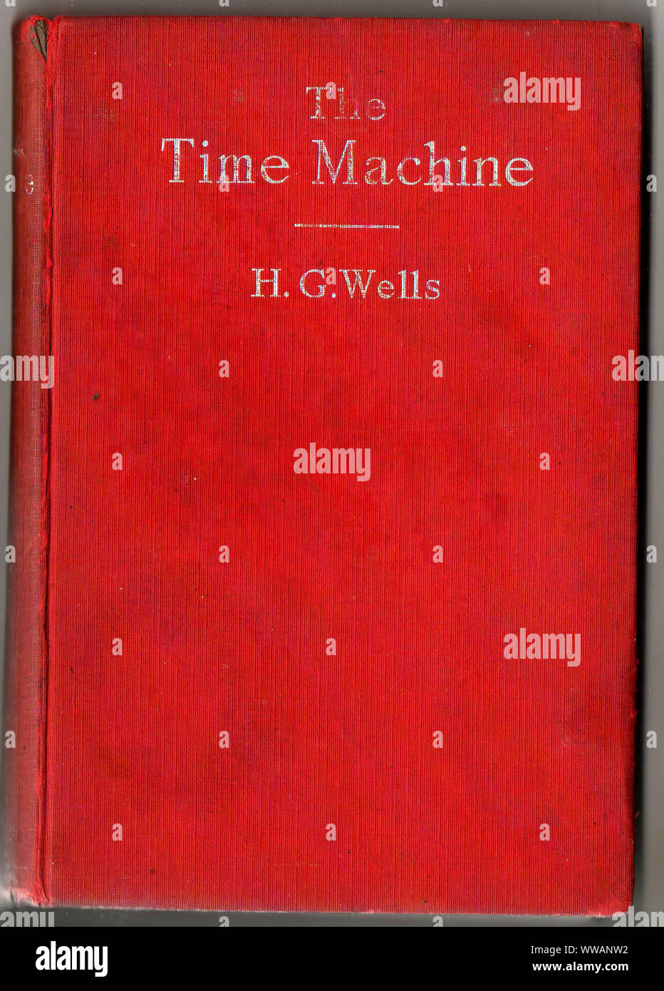 H G Wells (Herbert George Wells  1866 – 1946) ' The Time Machine' Hardback novella cover 1949 edition, published by  William Heinemann ltd. He is affectionately known as the father of science fiction Stock Photo