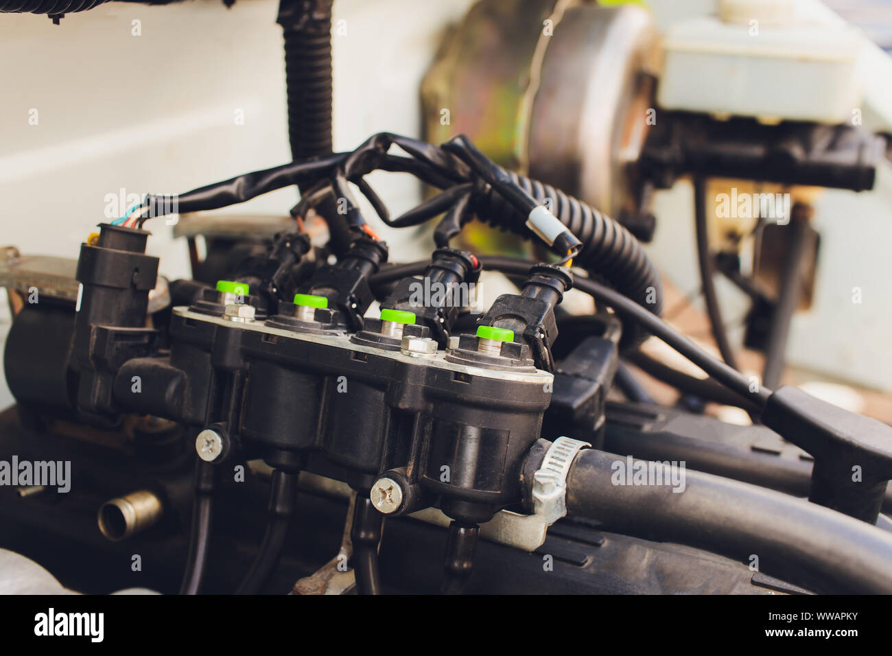 Lpg Ngv Gas Tanks Are Installed In A Car For The Fuel System Stock