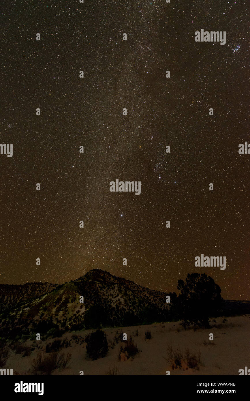 Night sky with milky Way, Torrey, Utah, USA Stock Photo Alamy