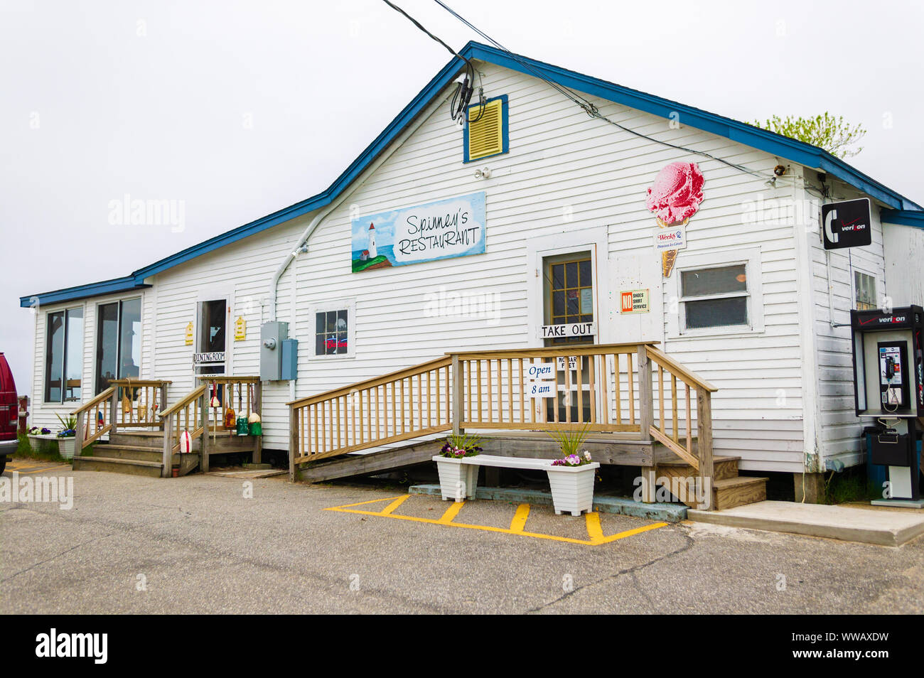 Spinney's Restaurant & Guest House in Phippsburg., Maine, USA Stock Photo Alamy