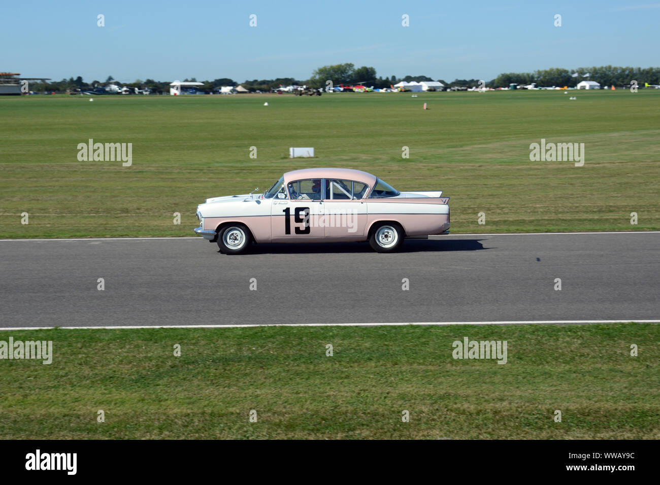 Goodwood Revival 13th September 2019 - St Mary's Trophy - 1958 Vauxhall PA Cresta driven by Tiff Needell Stock Photo