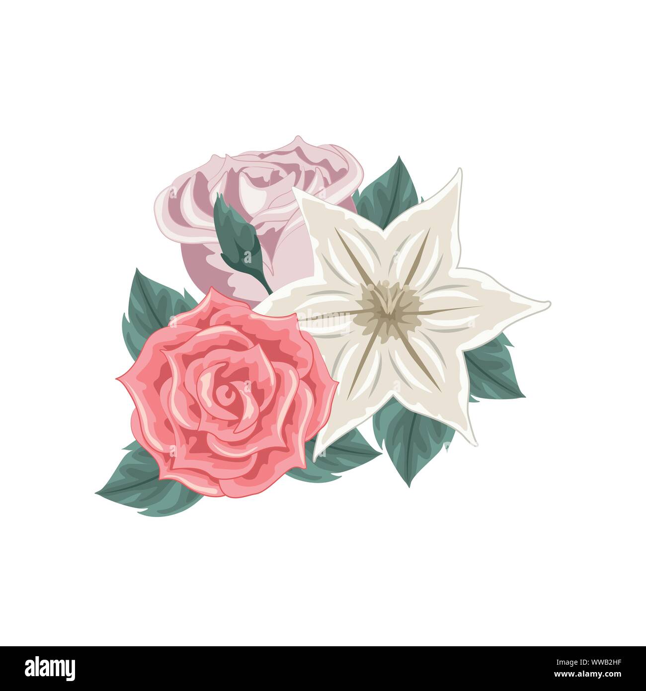 Set of colorful flower bouquet Stock Vector Image & Art - Alamy