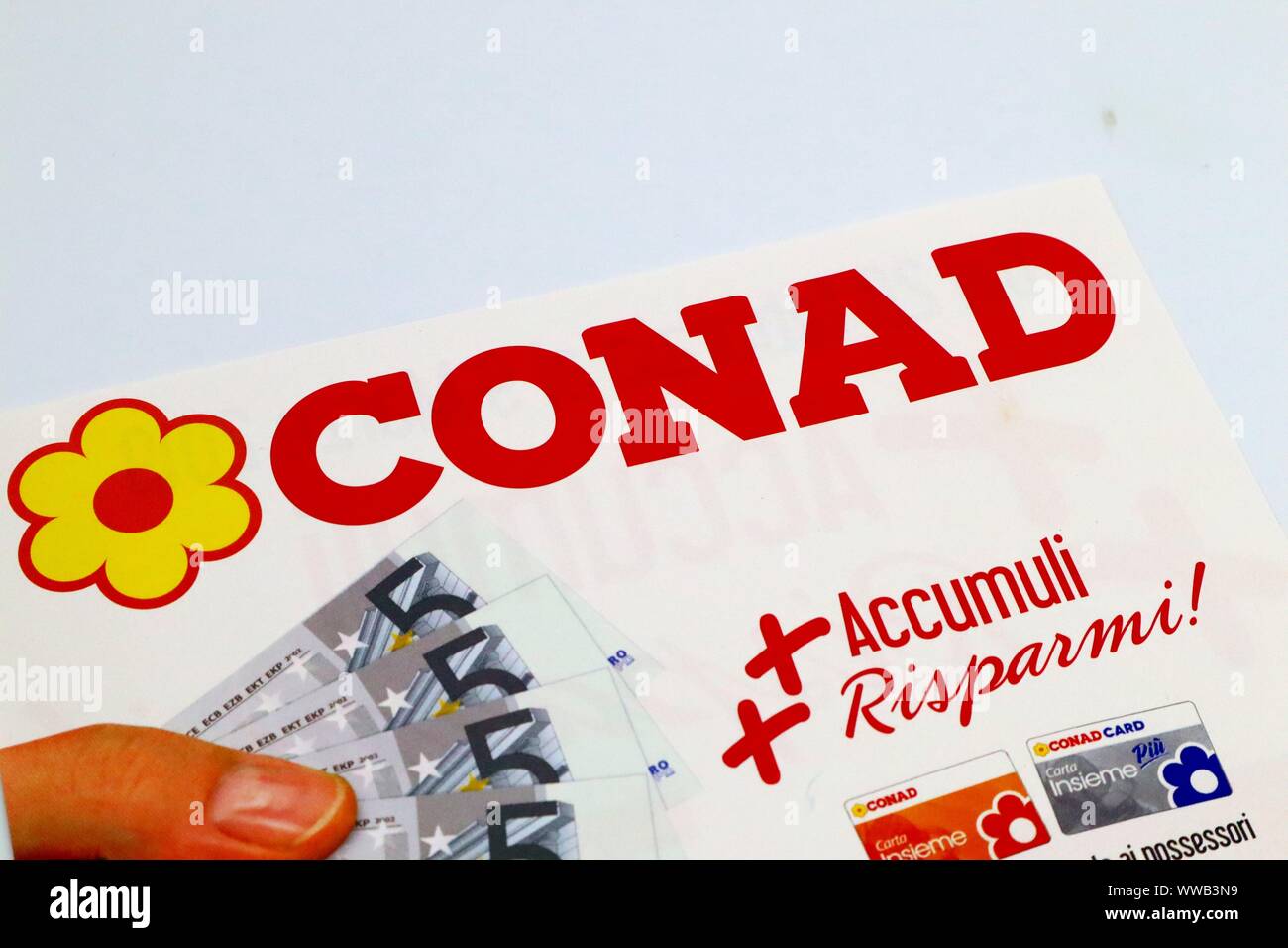 Weekly Ad Flyer Of Conad Supermarket Stock Photo Alamy