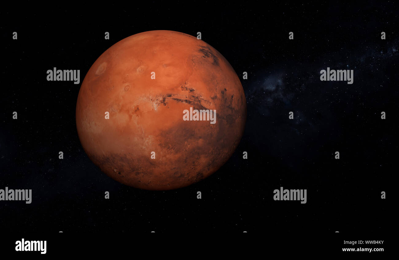 Colorful picture represents Mars 3D illustration Stock Photo Alamy