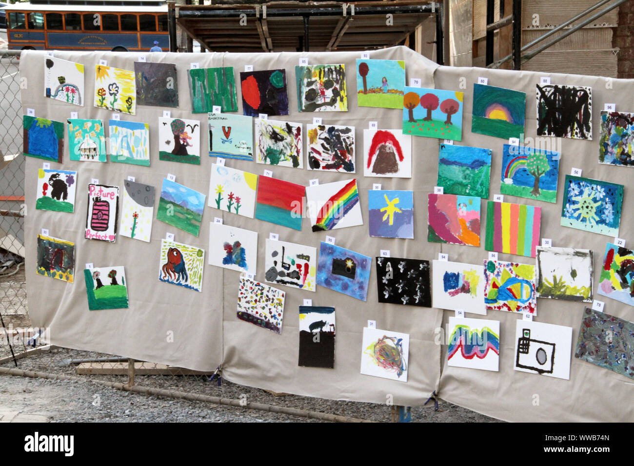 Children paint school wall hires stock photography and images Alamy