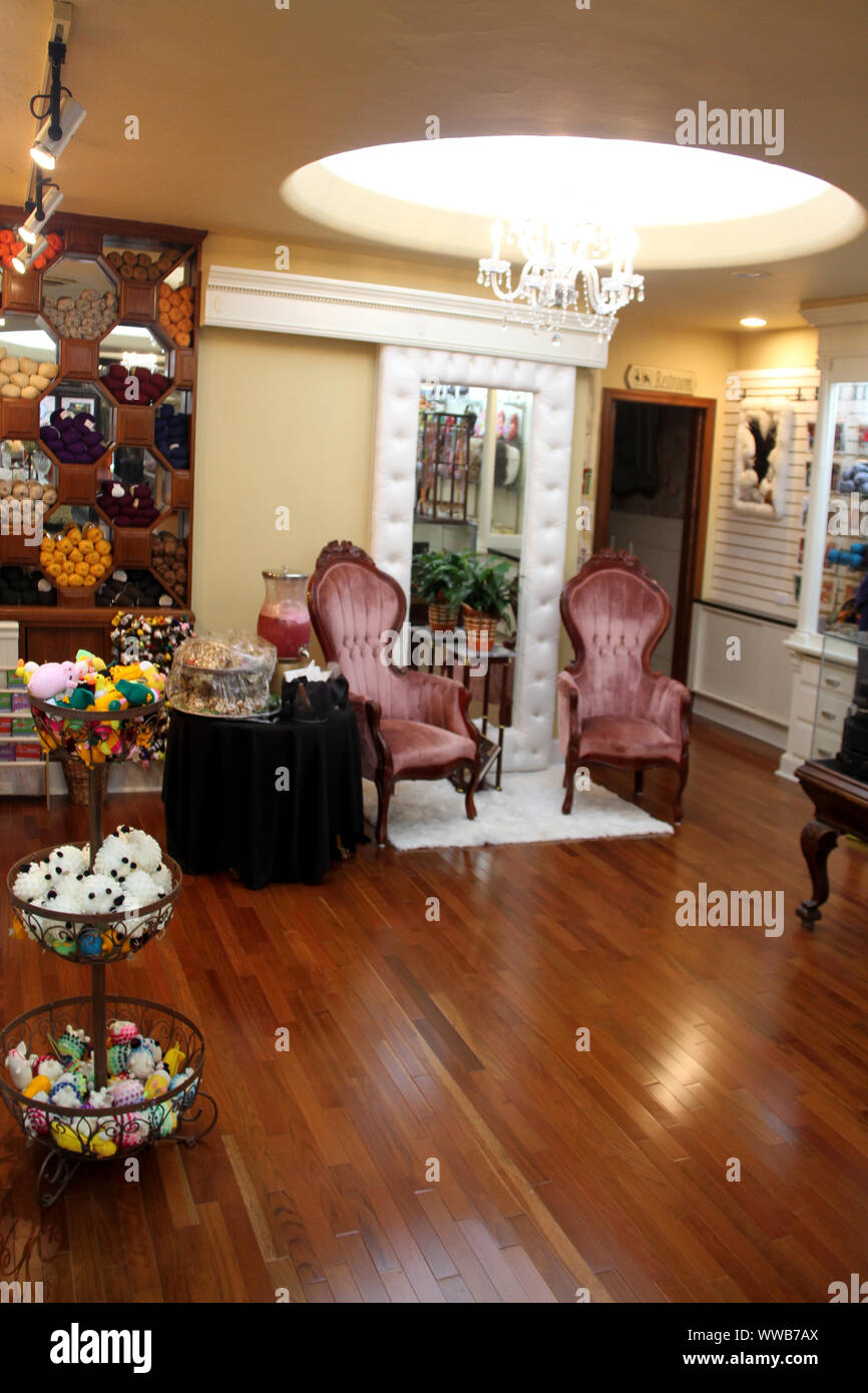 Elegant interior of gift shop in Virginia, USA Stock Photo Alamy