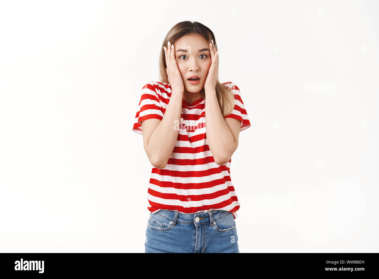 Oh my god, horrible rumor. Impressed speechless gasping asian blond