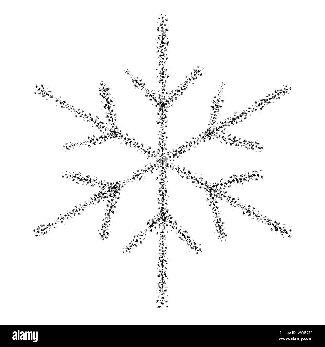 Grunge Isolated Snowflake Stock Vector Image & Art - Alamy