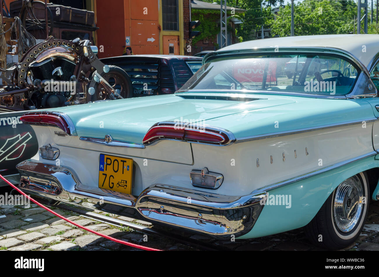 WROCLAW, POLAND - August 11, 2019: USA cars show - Edsel Pacer 1958 Stock Photo