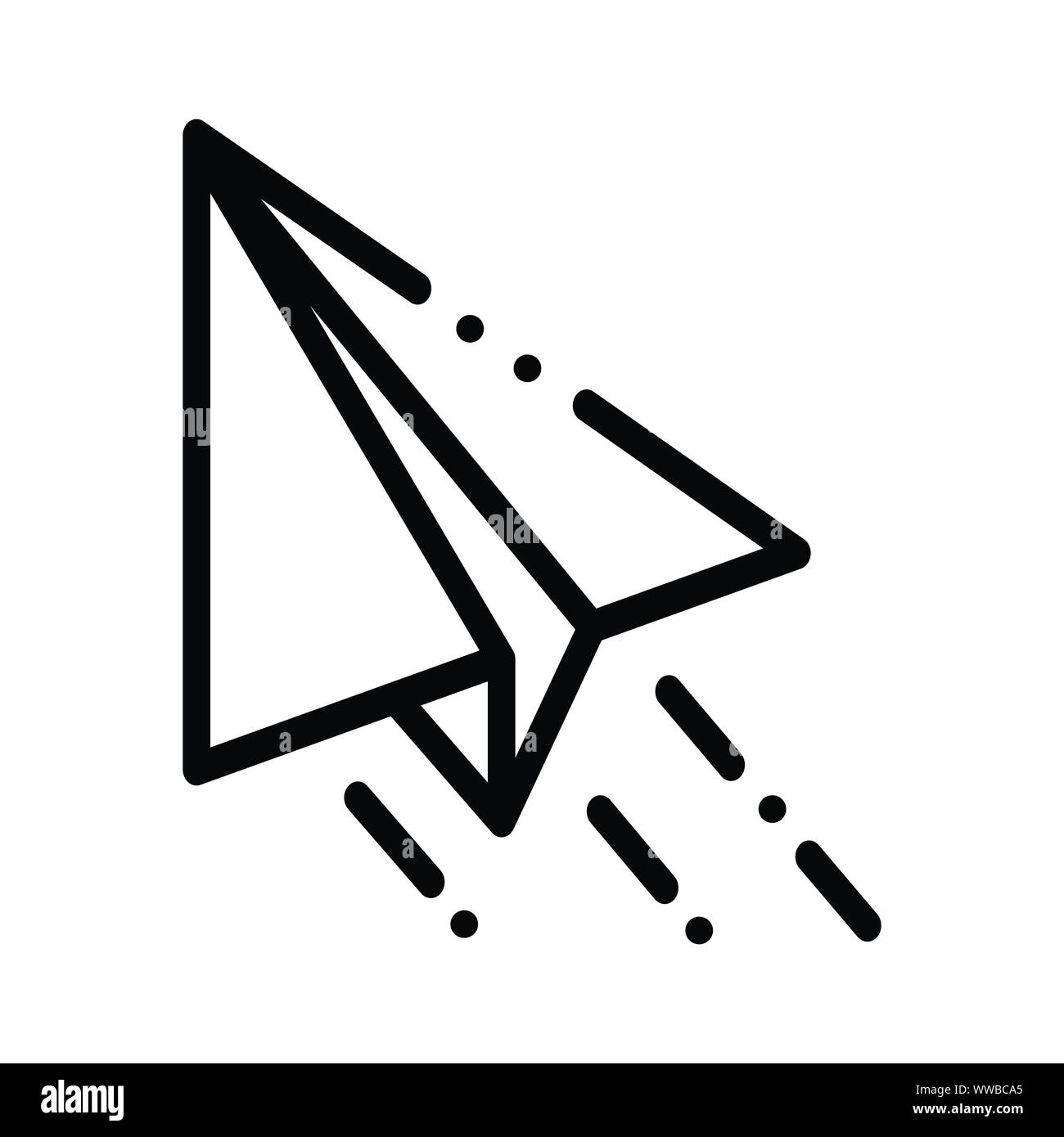 Well organized and fully editable Paper made airplane, plane, aeroplane ...