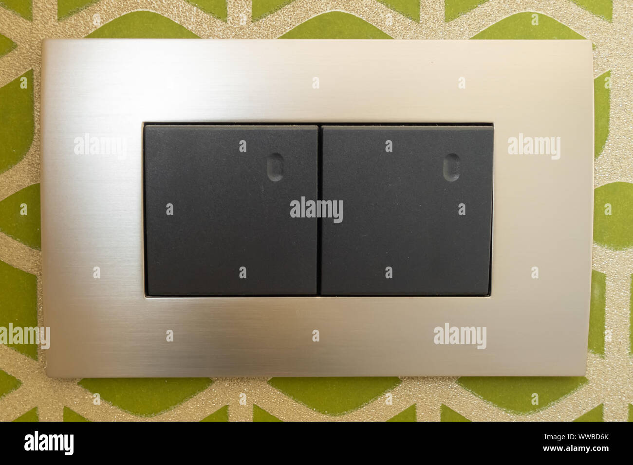 Beautiful sockets and black switches in various combinations with an