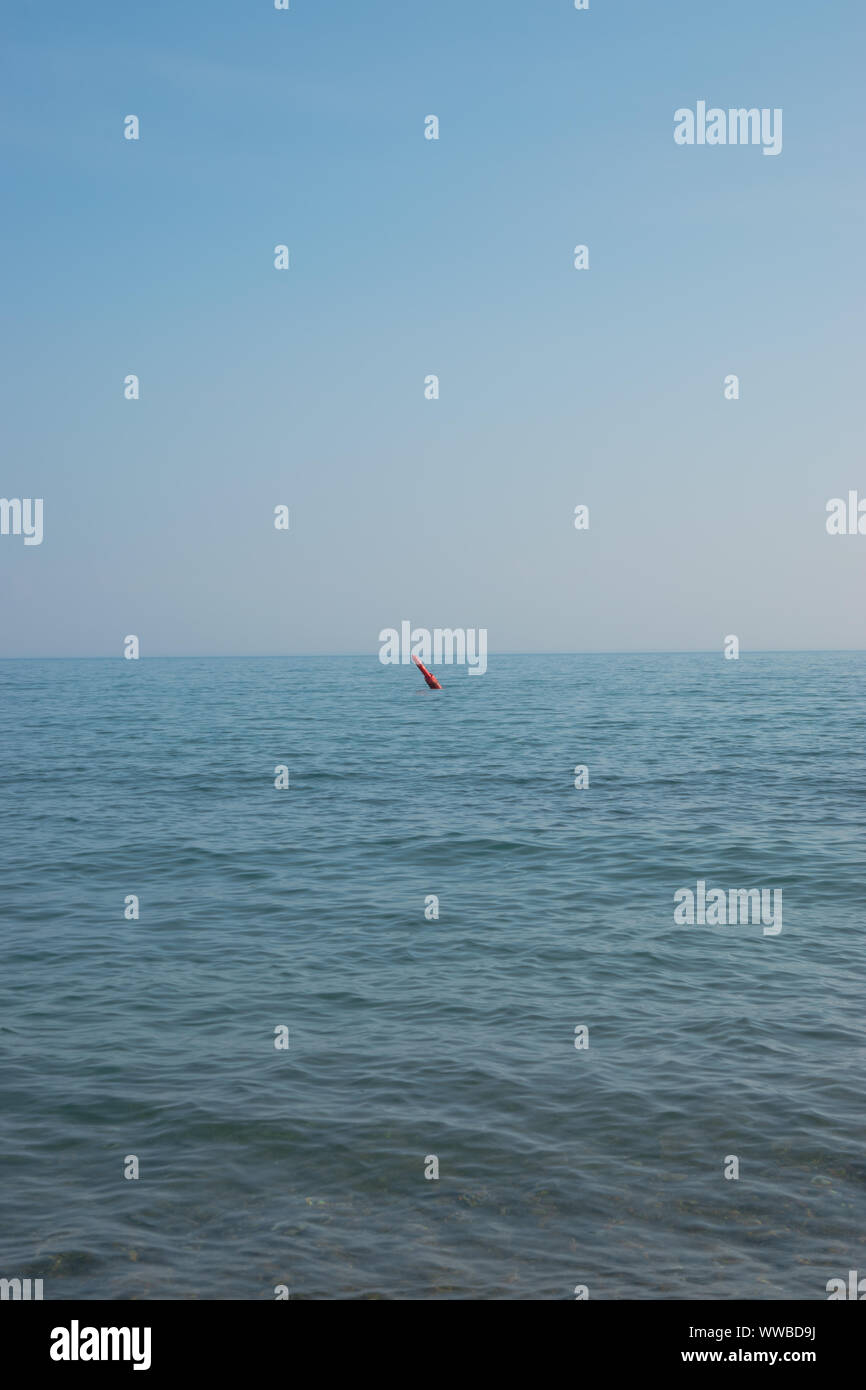 Red Buoy in Lake Ontario Stock Photo Alamy
