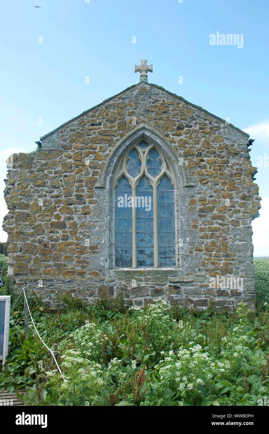 The Chapel of St Cuthbert on Inner Farne island, Northumberland, UK