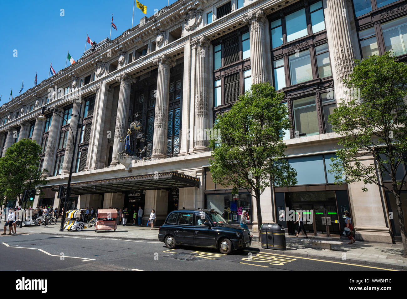 LONDON, UNITED KINGDOM - JULY 23: This is the Selfridges department store, a popular shopping destination on Oxford Street on July 23, 2019 in London Stock Photo