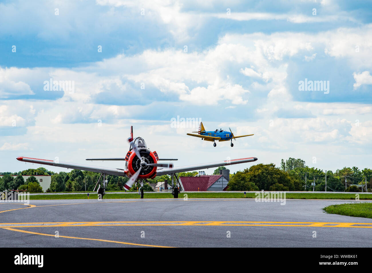Lancaster, PA airport aviation community days open house Stock Photo
