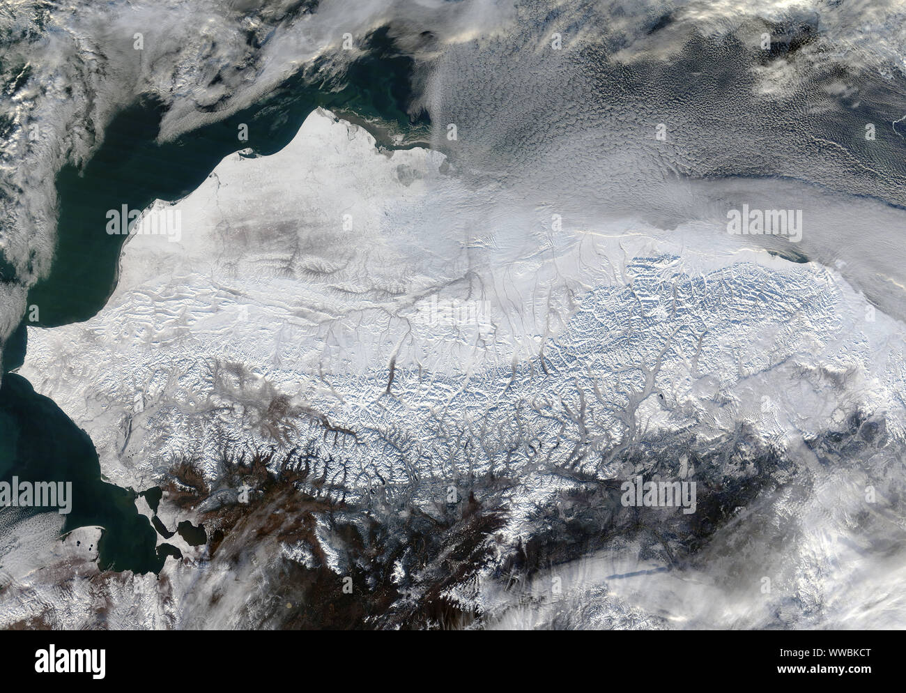 Northern Alaska, Winter, October 16, 2015, by NASA/Jeff Schmaltz/DPA Stock Photo