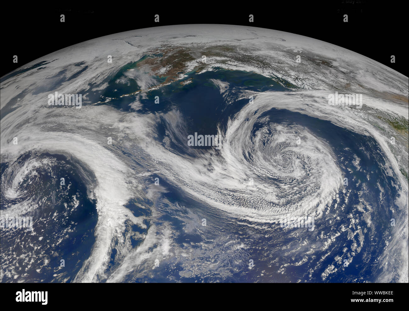 Gulf of Alaska, Spring, May 2, 2014, by NASA/DPA Stock Photo