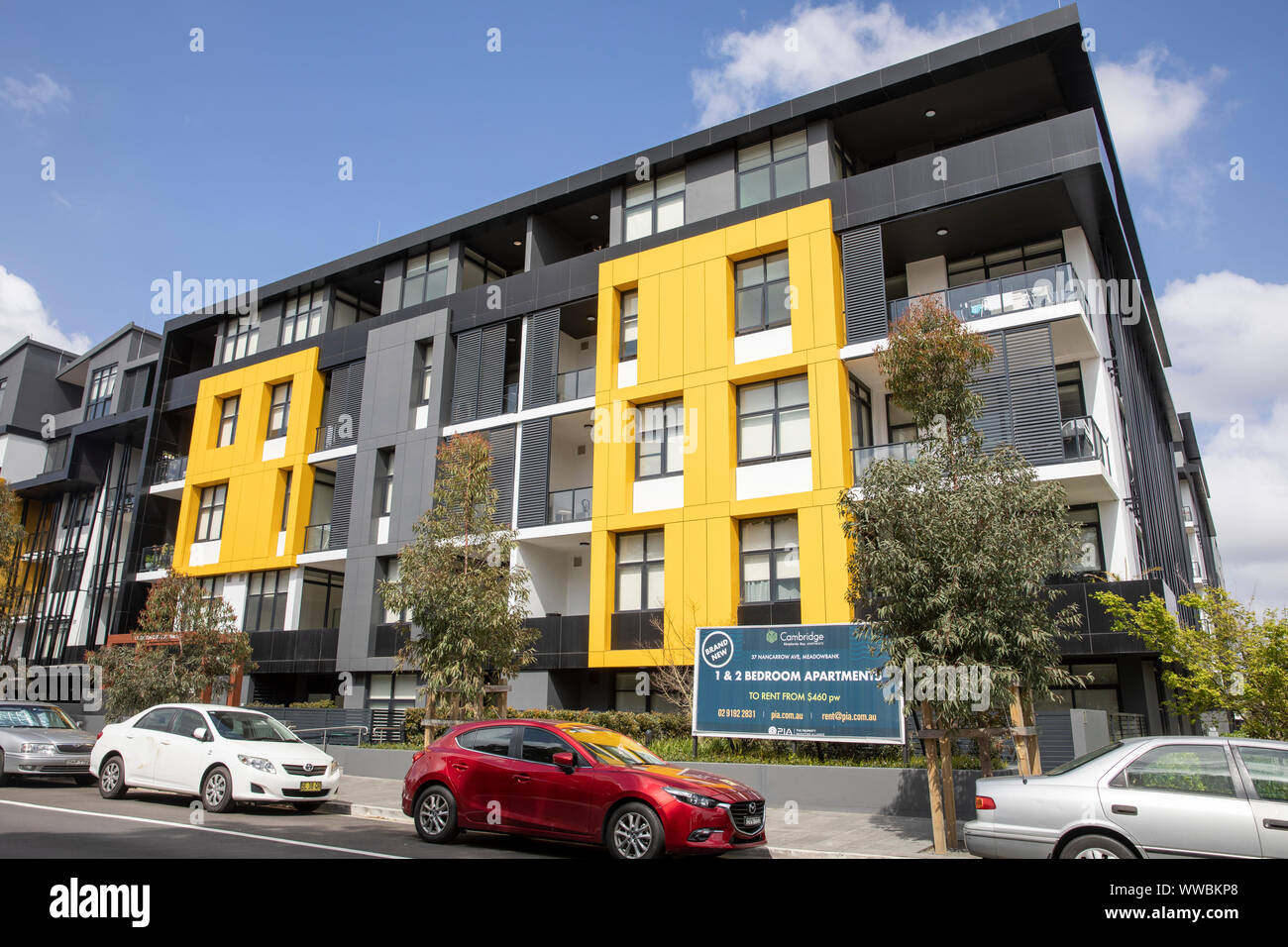 Sydney Modern apartment living in unit blocks in Ryde, North Sydney,Australia Stock Photo