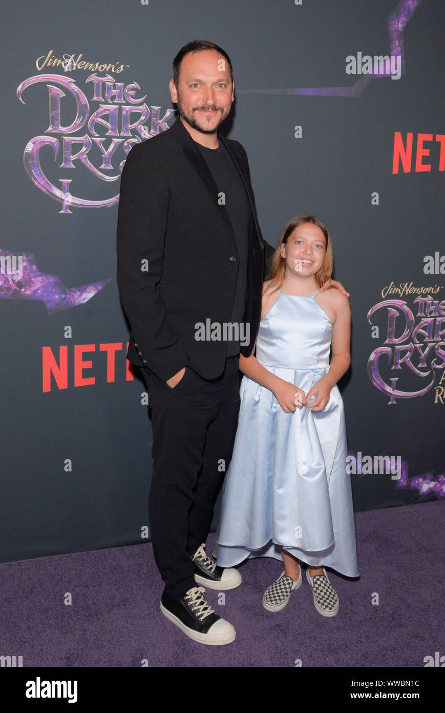New York, NY - August 27, 2019: Louis Leterrier and Mila Leterrier attend  The Dark Crystal: Age of Resistance premiere at Museum of the Moving Image  Stock Photo - Alamy