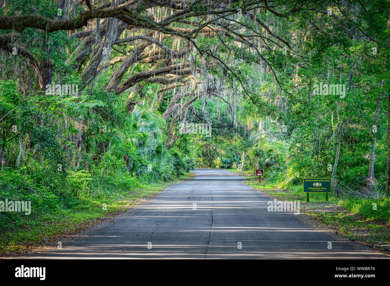 Gainesville, USA April 27, 2018 HDR Vanishing perspective view on