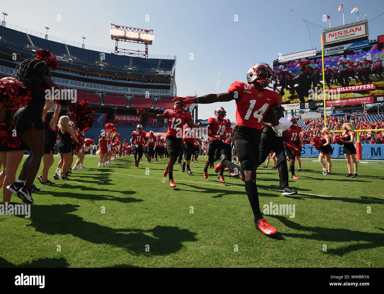 September 12, 12: Western Kentucky Hilltoppers takes the field ...