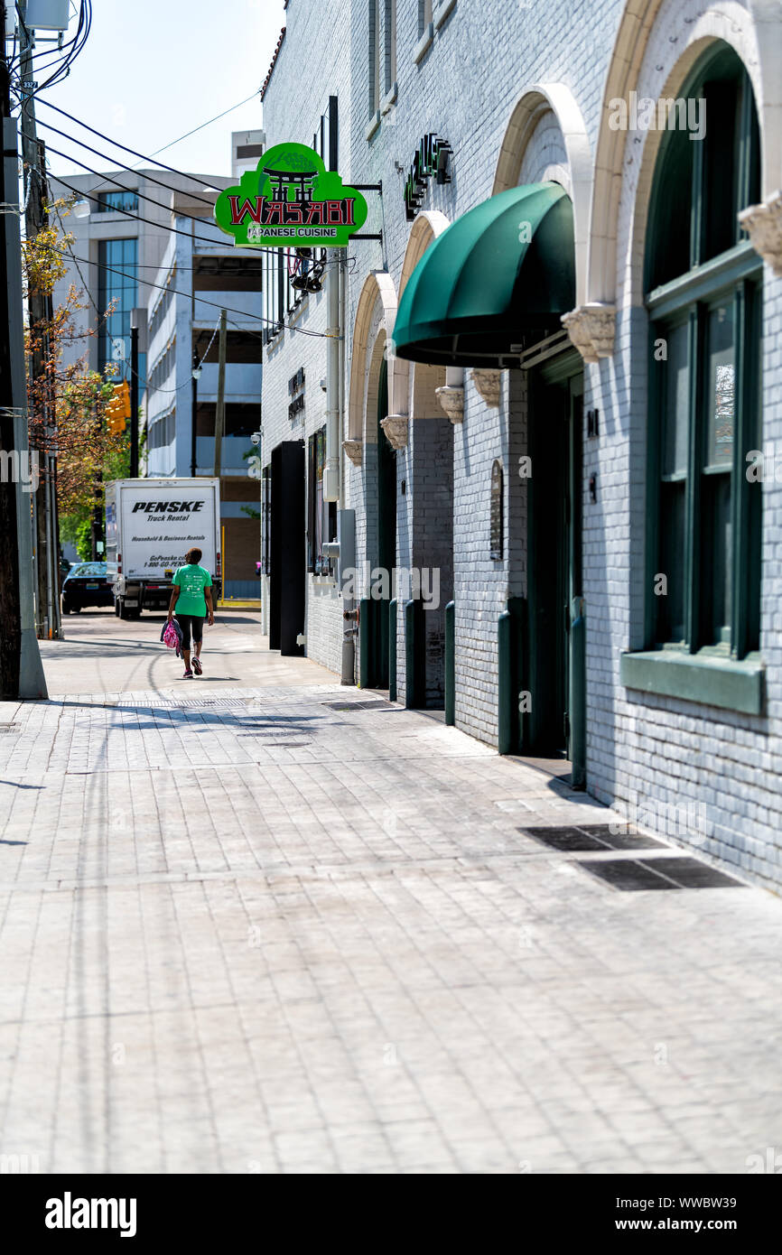 Montgomery, USA April 21, 2018 Wasabi Japanese cuisine restaurant