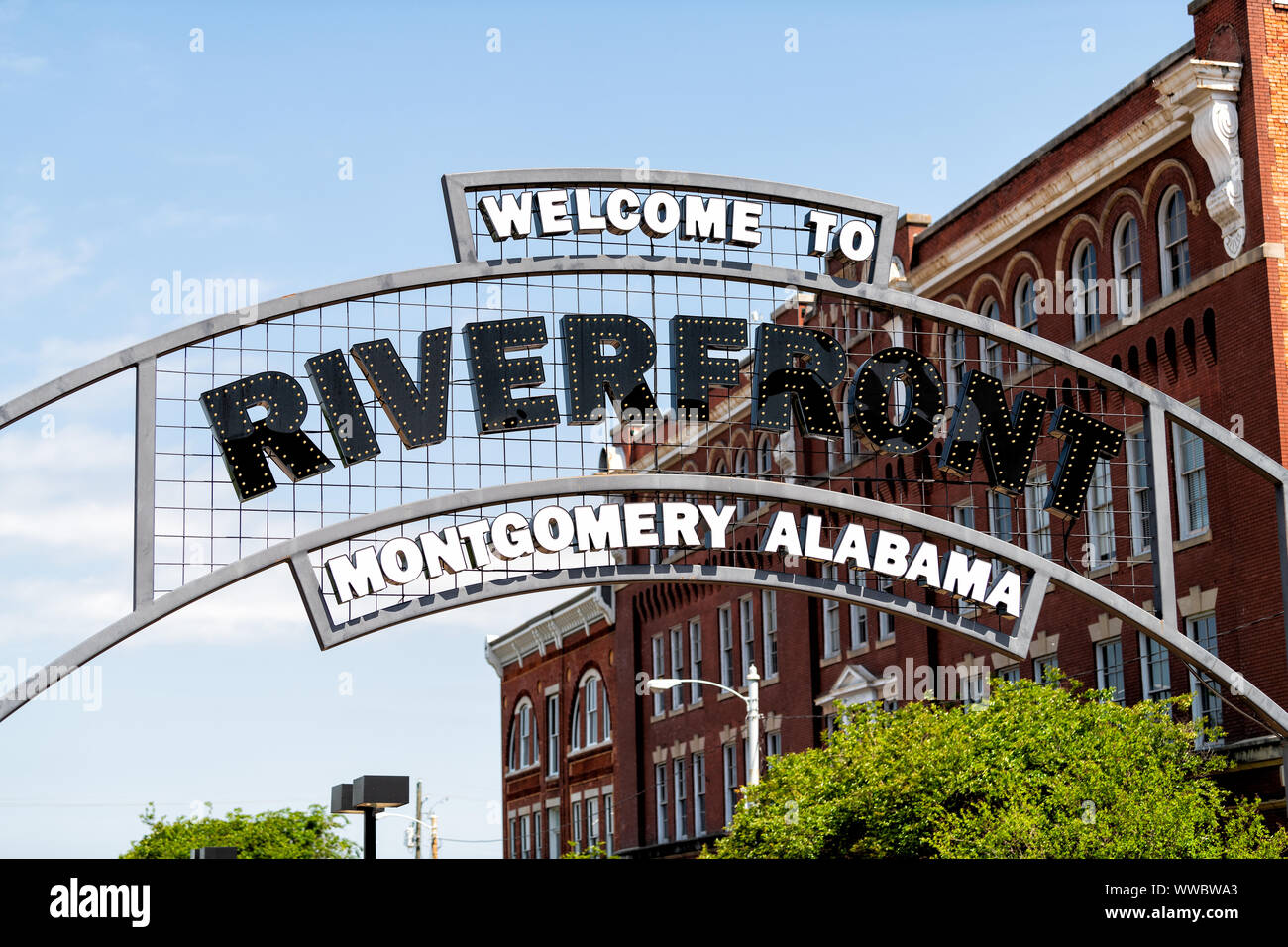 Riverfront montgomery sign hires stock photography and images Alamy