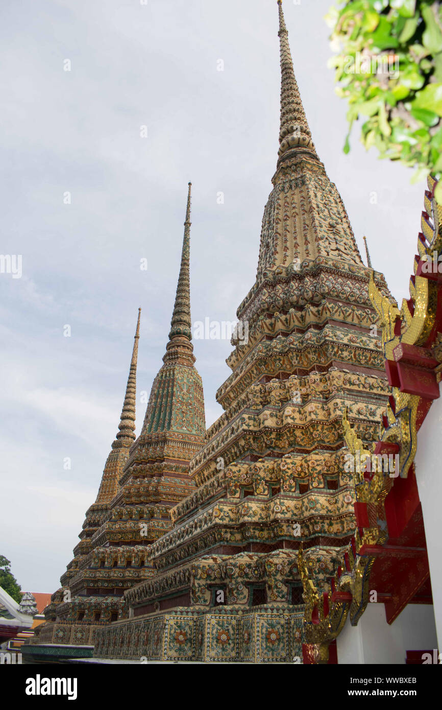Wat Pho temple in Bangkok Thailand Stock Photo - Alamy
