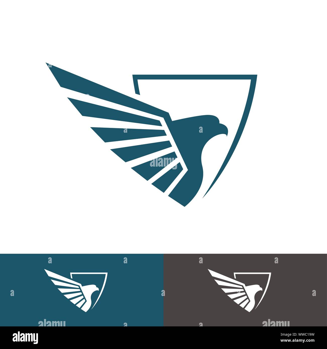 creative eagle head logo vector business concept Stock Vector Image & Art -  Alamy
