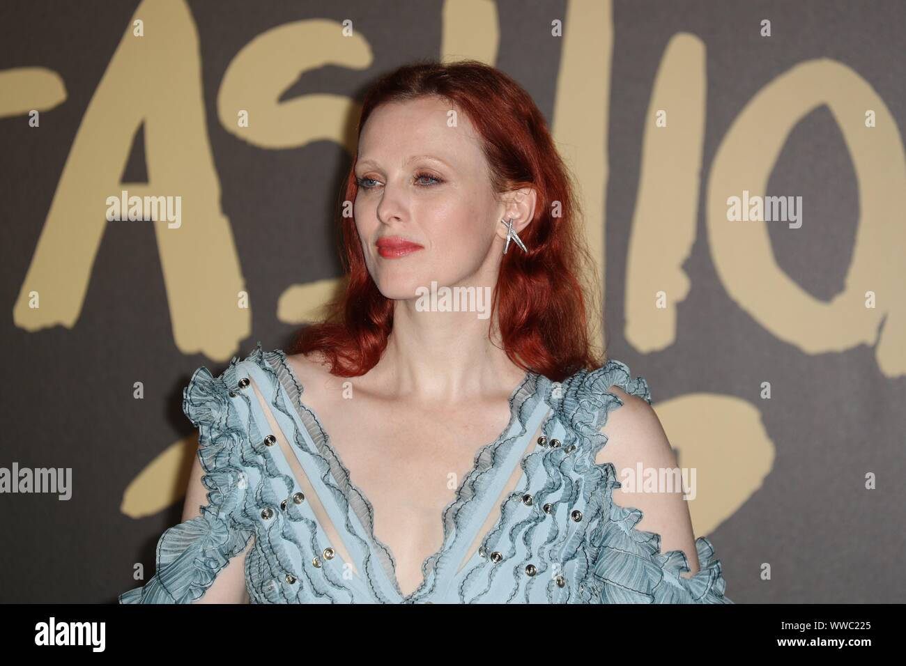 London, UK, 14th Sep 2019, Karen Elson at Naomi Campbell’s Fashion for Relief. Credit: Uwe Deffner / Alamy Live News Stock Photo