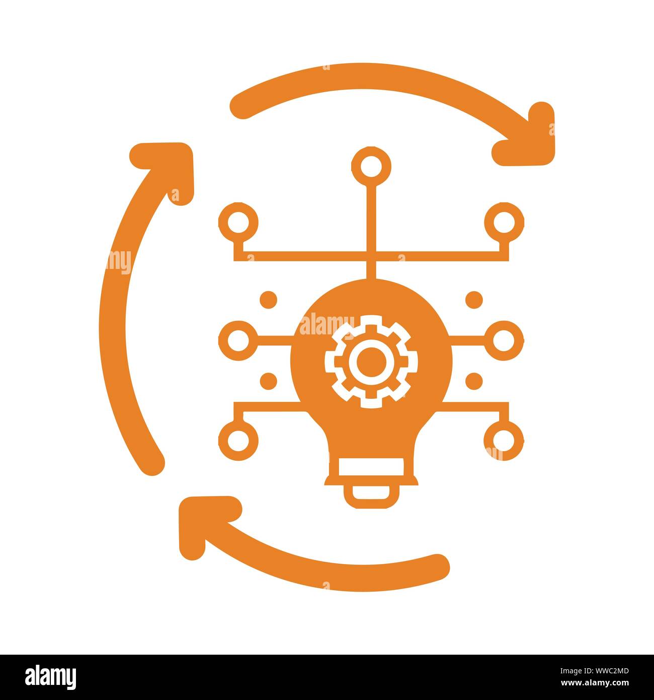 Beautiful design and fully editable Idea Generating Icon, Smart Idea ...