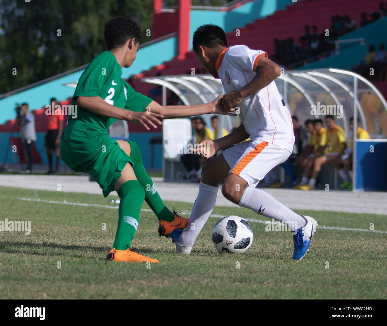 Maldives Adducity Hithadhoo Saudi Arabia Vs Bhutan Uefa Assist U15 Stock Photo Alamy