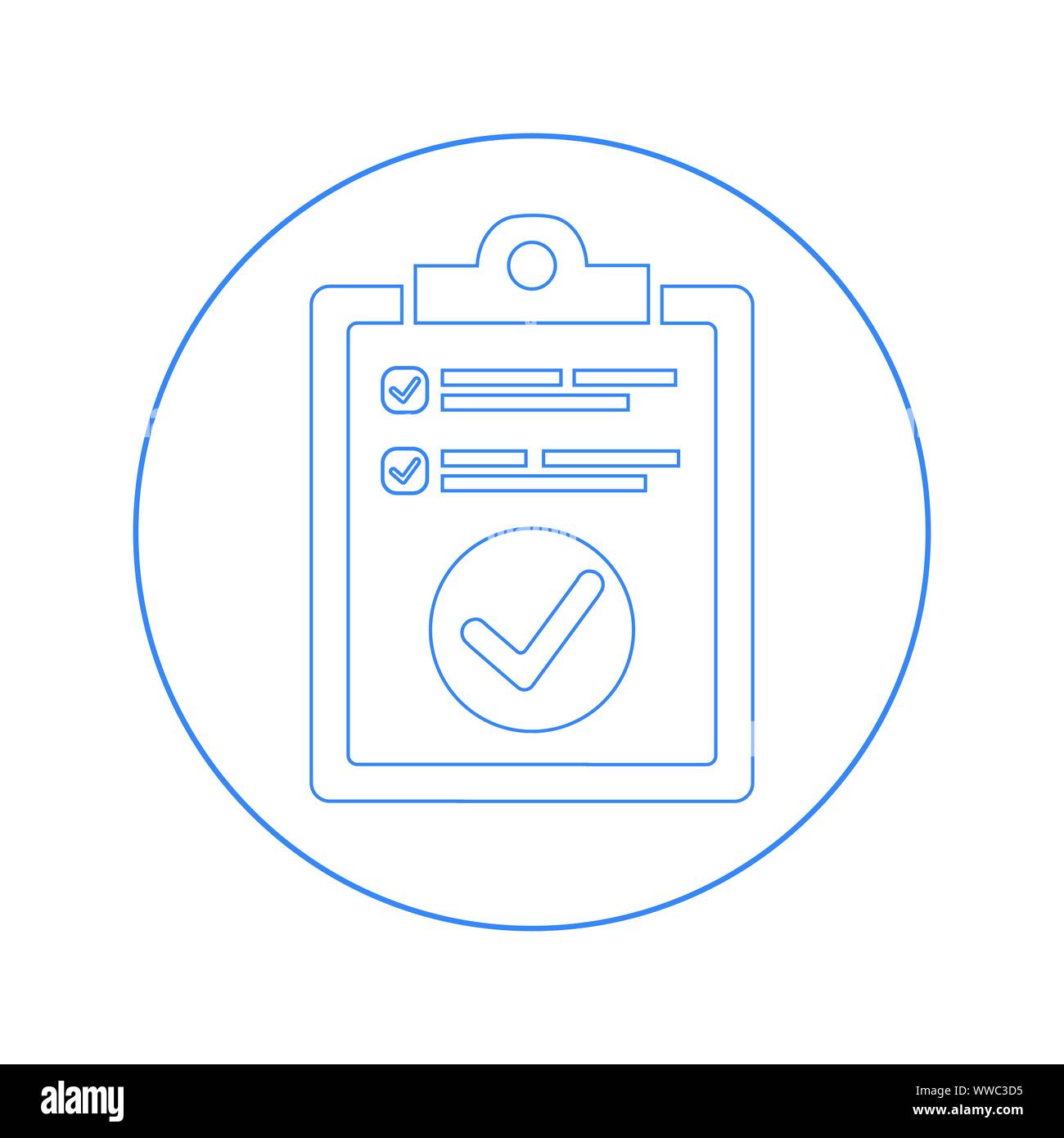 Validated form icon hi-res stock photography and images - Alamy