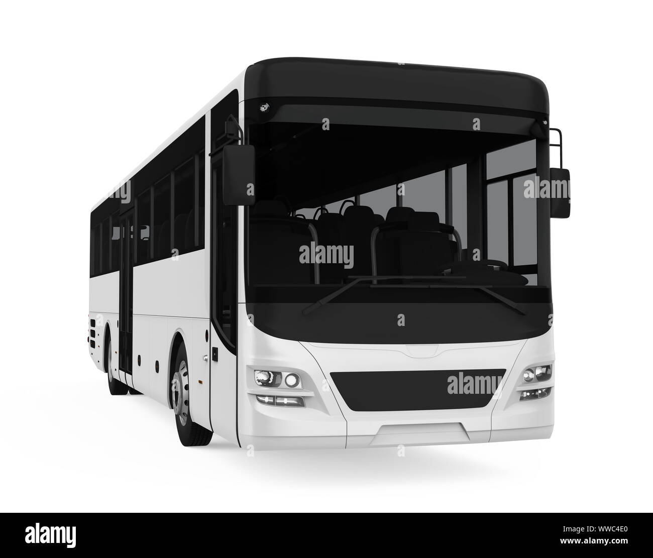 city-bus-isolated-stock-photo-alamy