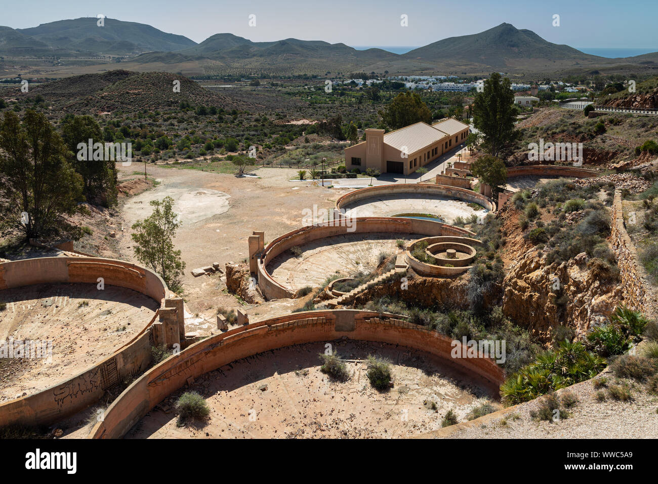 Old abandoned gold mine in Rodalquilar. Cabo de Gata. Spain. Stock Photo