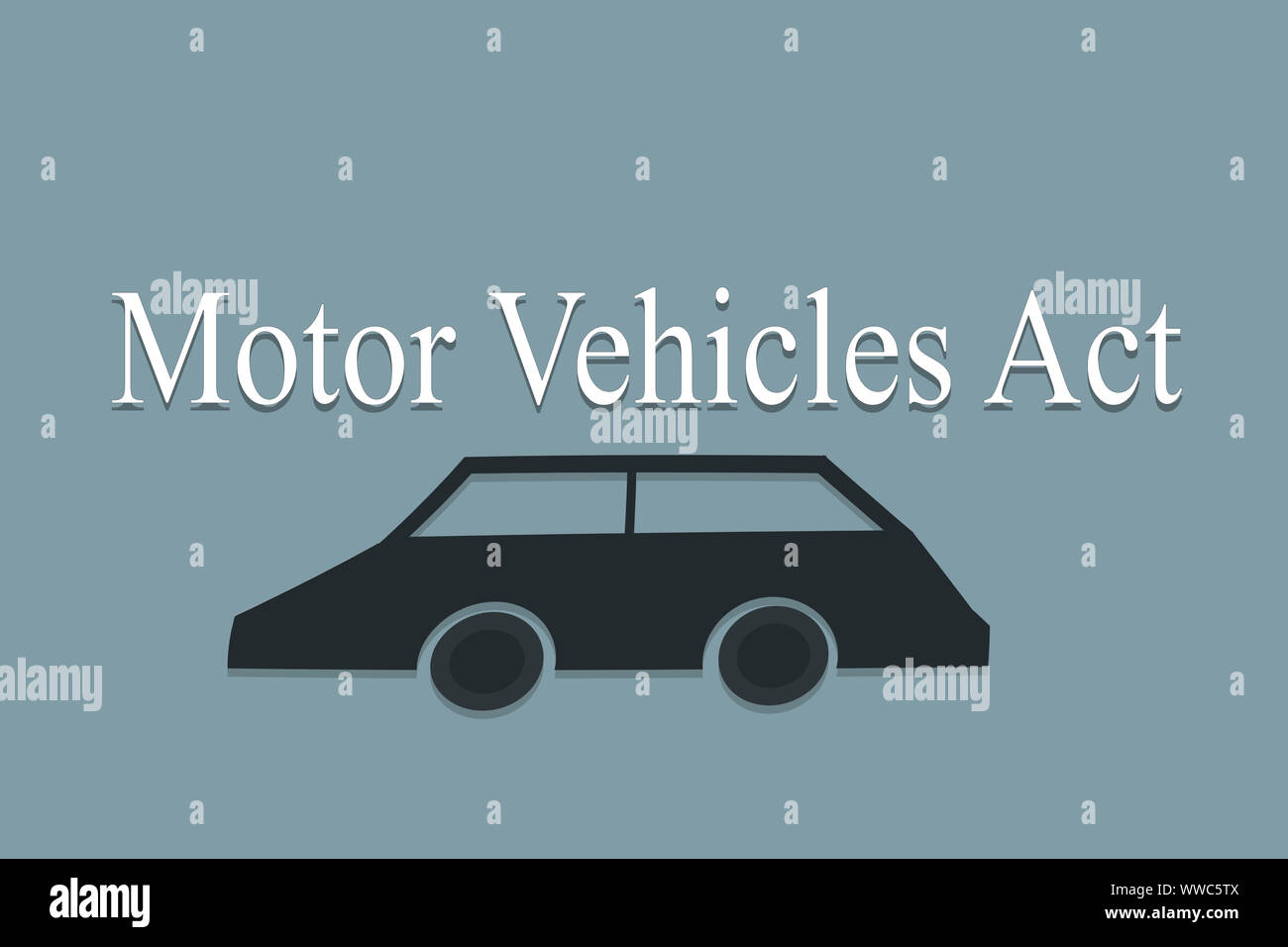 Illustration showing of Motor Vehicle Act were passed Indian government
