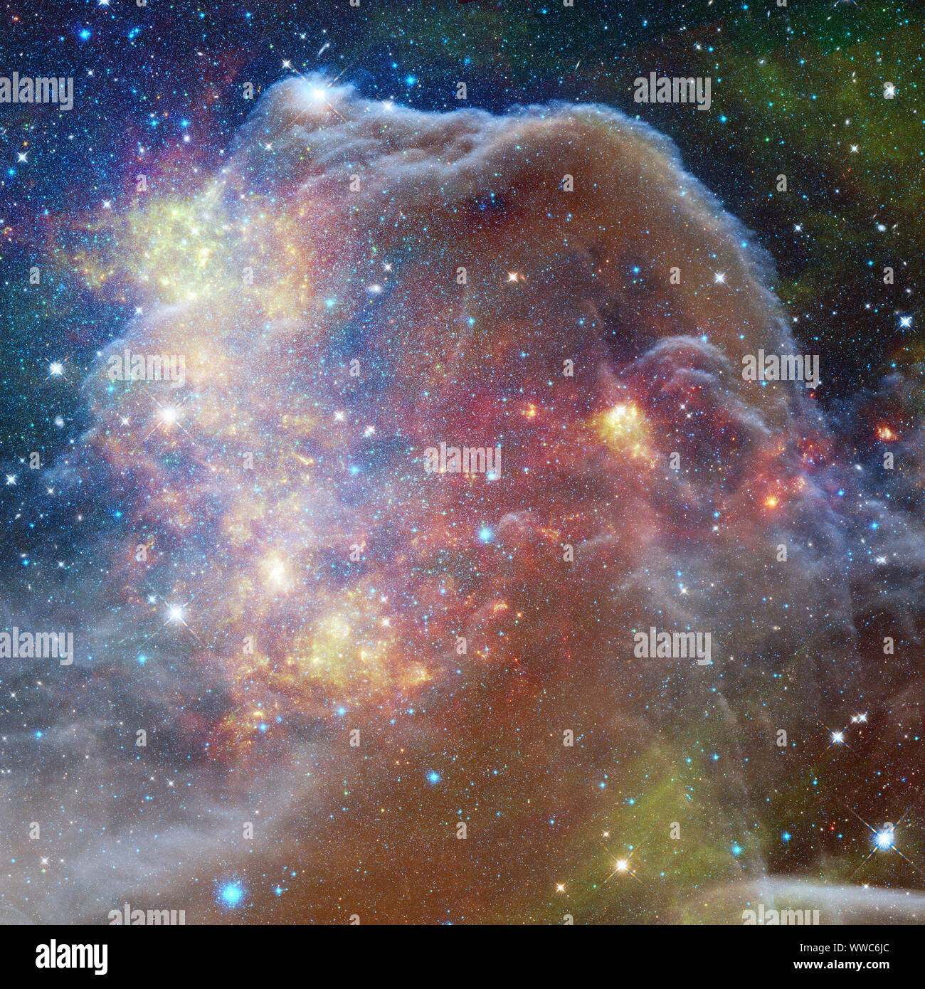Universe filled with stars, nebula and galaxy. Elements of this image ...
