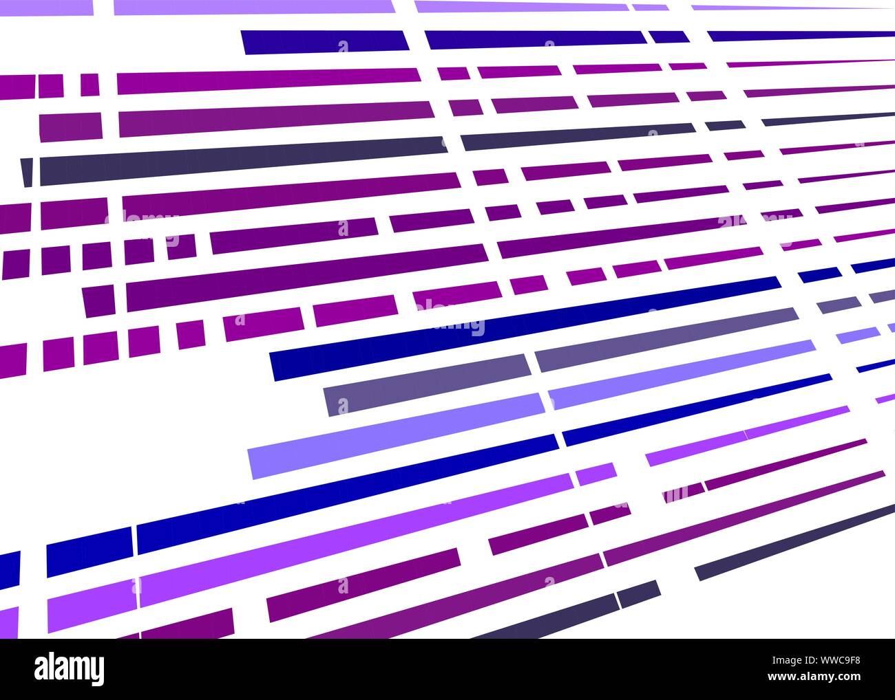 Grid, mesh with intermittent, dashed lines. Intersecting dynamic stripes. Irregular grating, lattice texture. Interlocking, criss-cross abstract geome Stock Vector