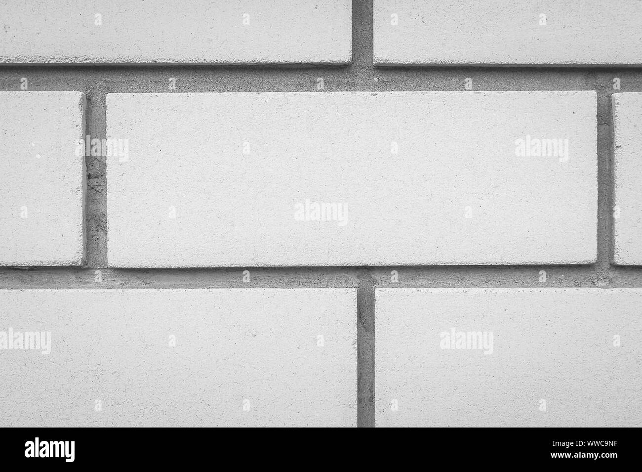Background of White Brick Wall with Seams. Copy Space Stock Photo - Alamy