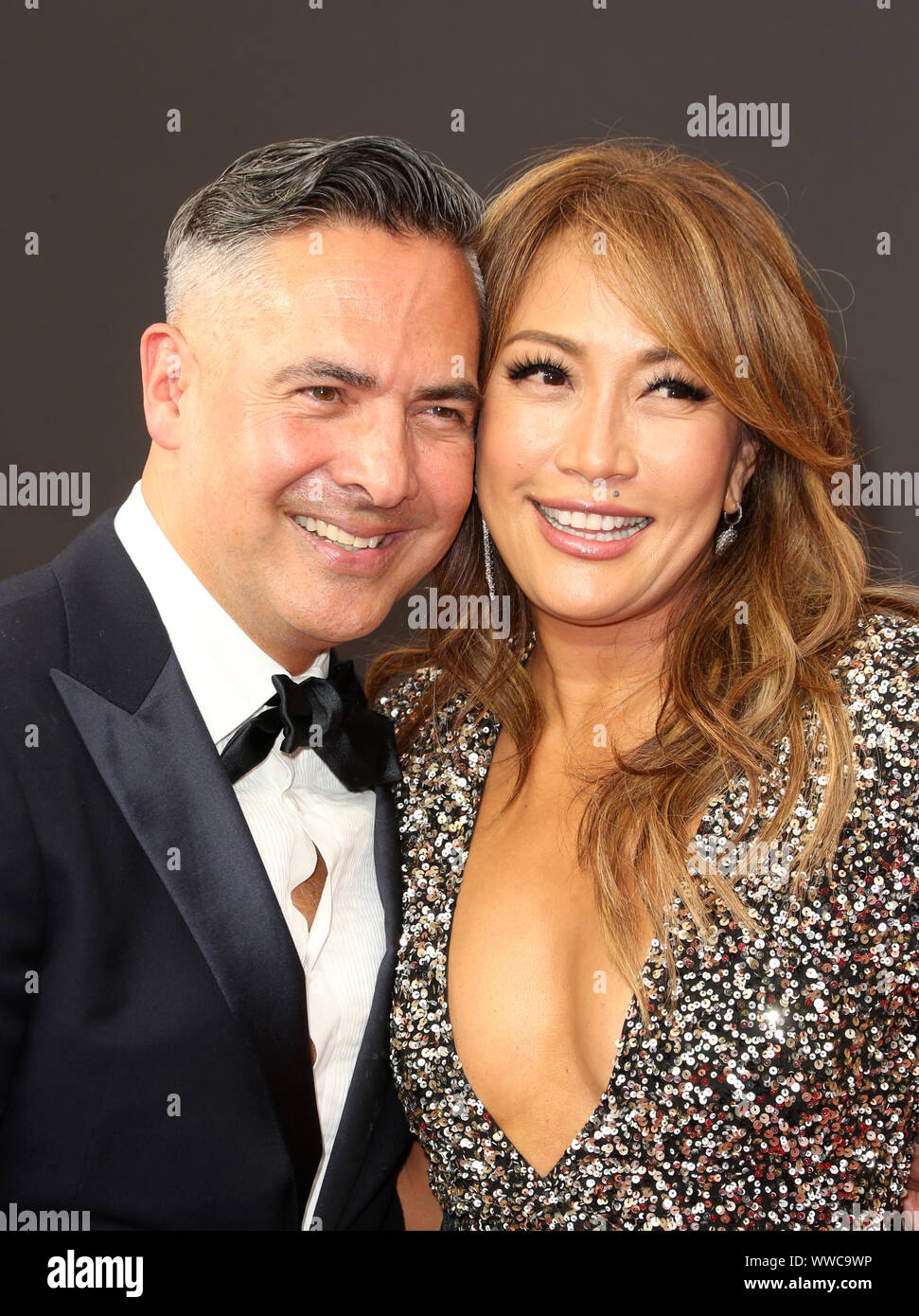 Los Angeles, USA. 14th Sep, 2019. Raj Kapoor, Carrie Ann Inaba, at 2019 Creative Arts Emmy Awards at The Microsoft Theater in Los Angeles, California on September 14, 2019. Credit: Faye Sadou/Media Punch/Alamy Live News Stock Photo