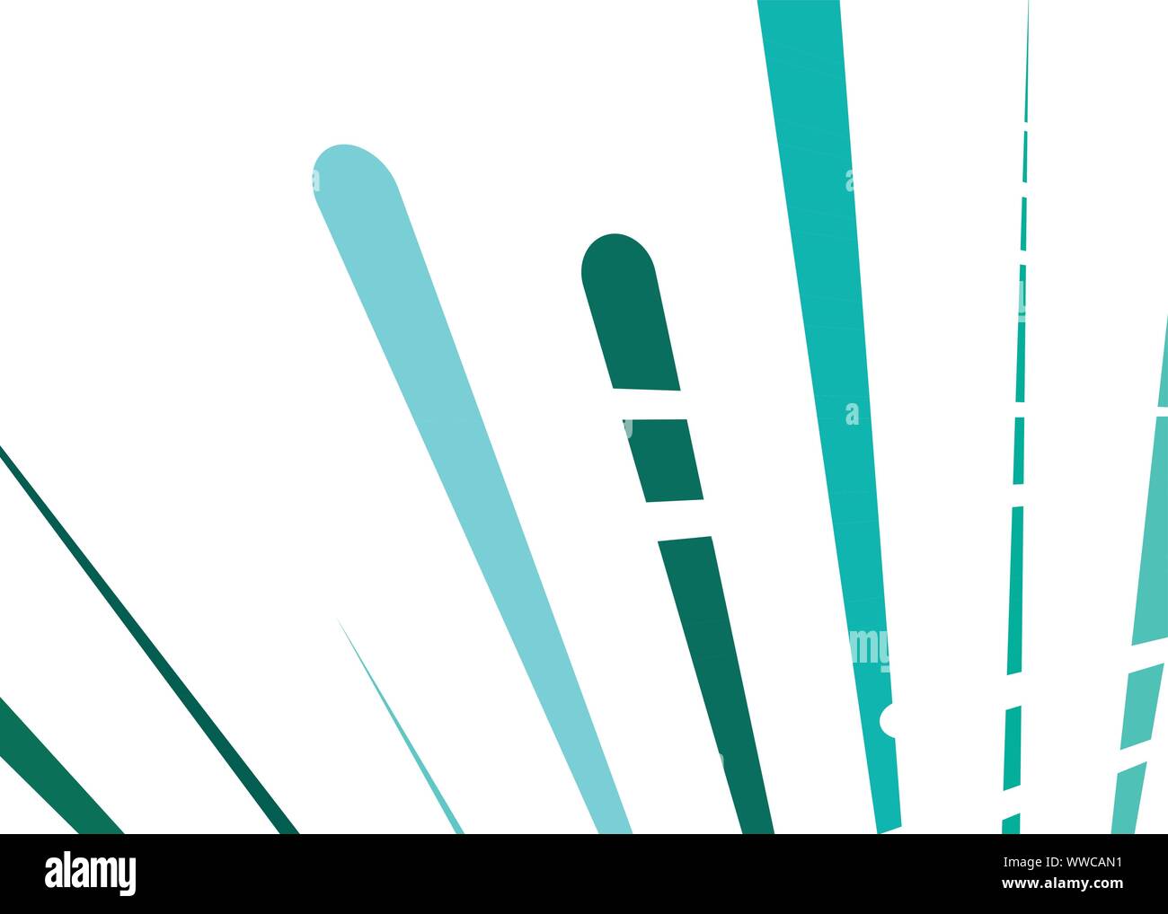 Grid, mesh with intermittent, dashed lines. Intersecting dynamic stripes. Irregular grating, lattice texture. Interlocking, criss-cross abstract geome Stock Vector