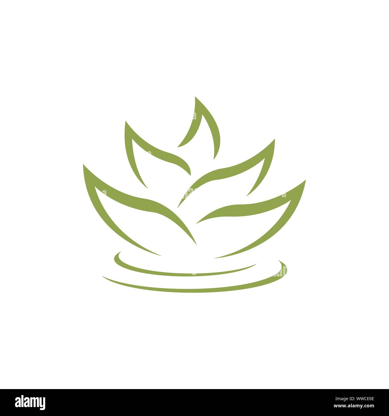 beauty care lotus flower logo vector template design illustration Stock Vector