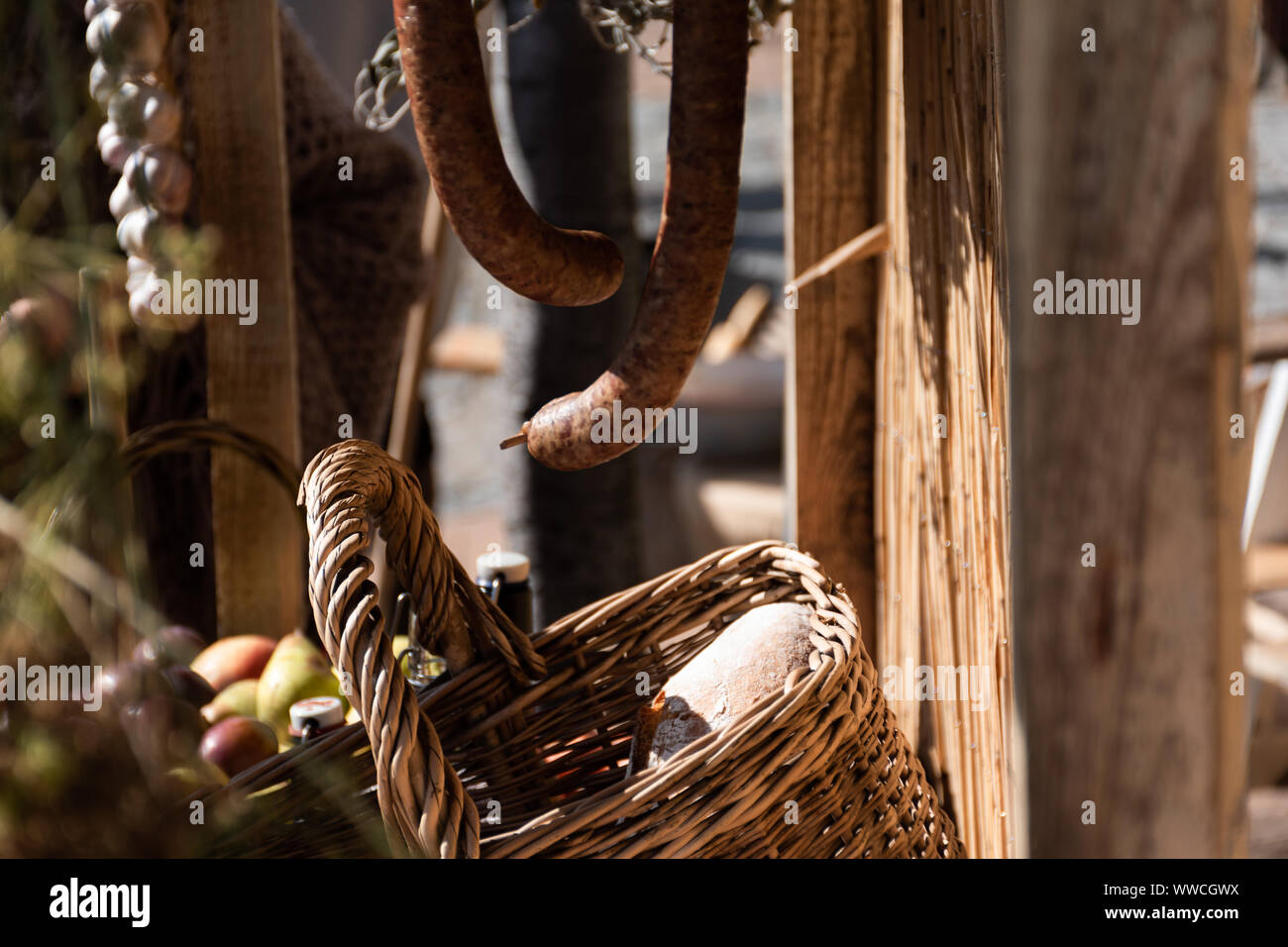 XIX Century Market stall Stock Photo