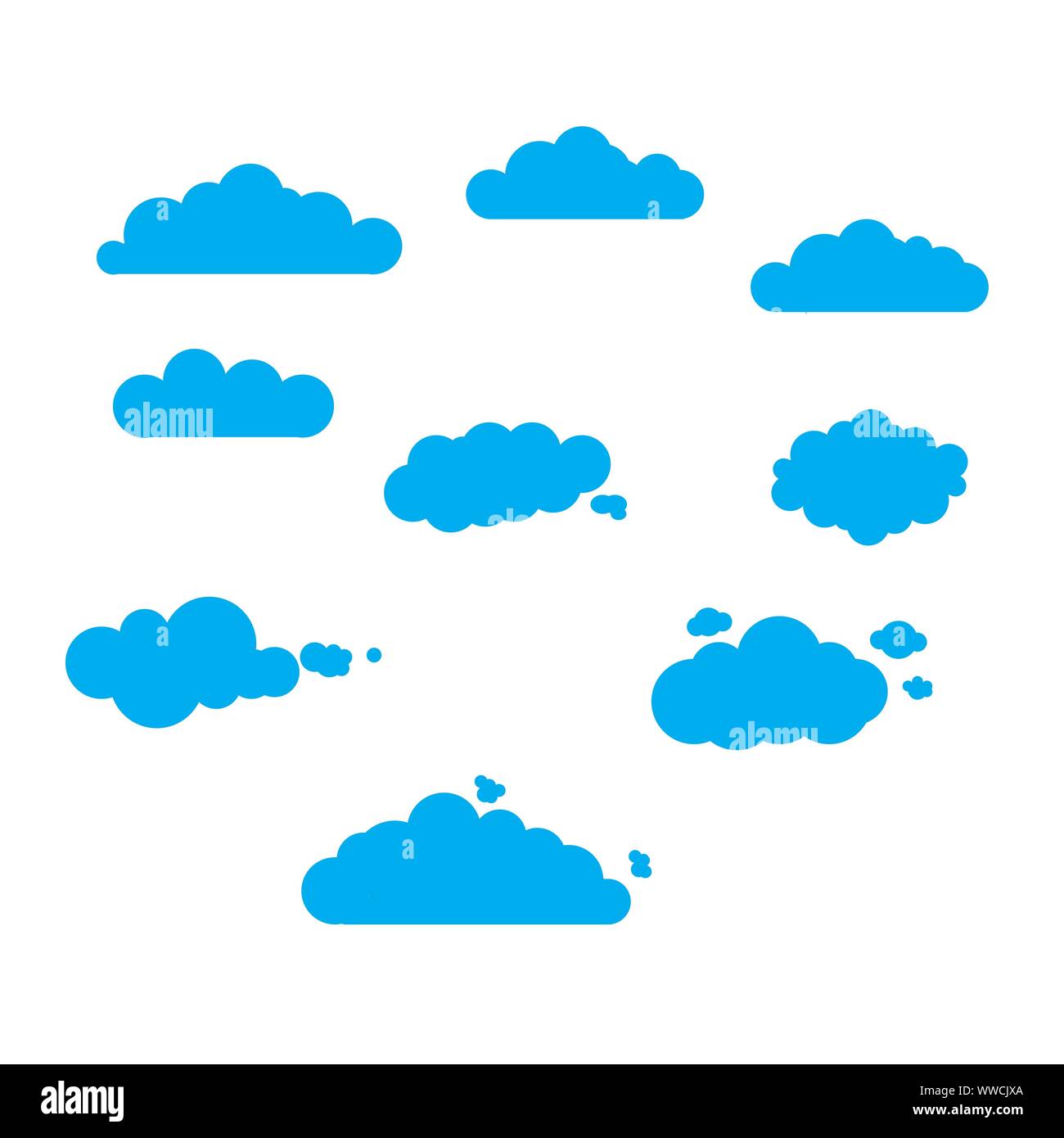Cloudy sky in rainy Stock Vector Images - Alamy
