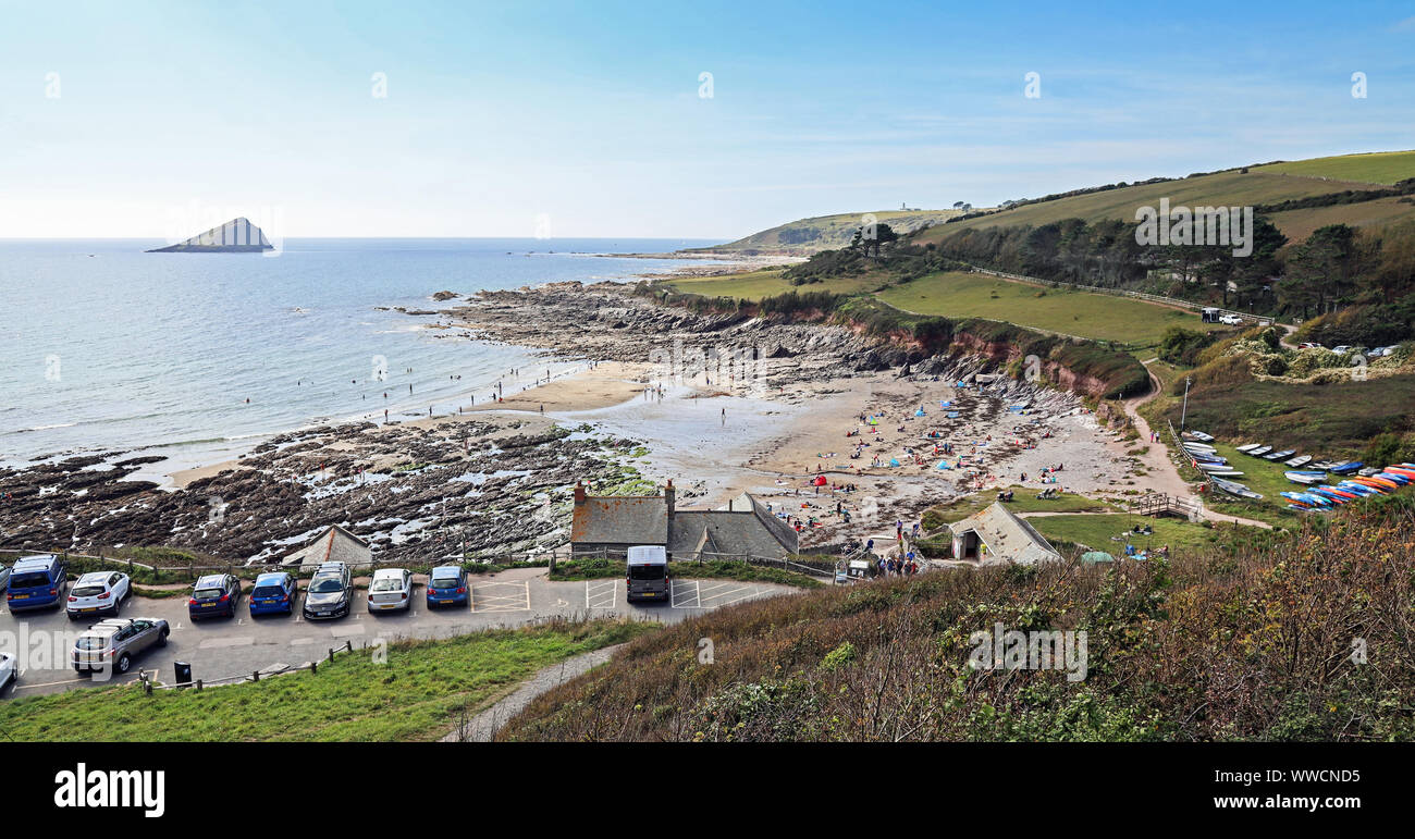 Wembury a village in the South Hams near to Plymouth with a sandy beach