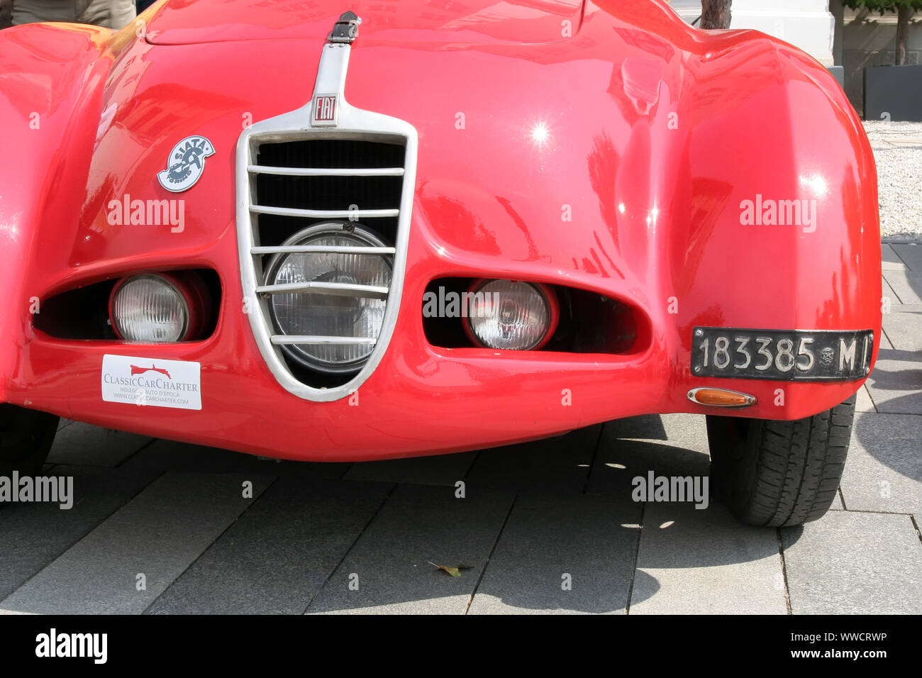 SERBIA, BELGRADE - SEPTEMBER 7, 2019: An Old timer car on display at the "24 hours of elegance" show on September 7, 2019 in Belgrade, Serbia. Stock Photo