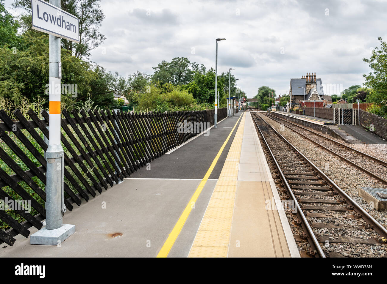 Lowdham Station, Nottinghamshire, England Stock Photo Alamy