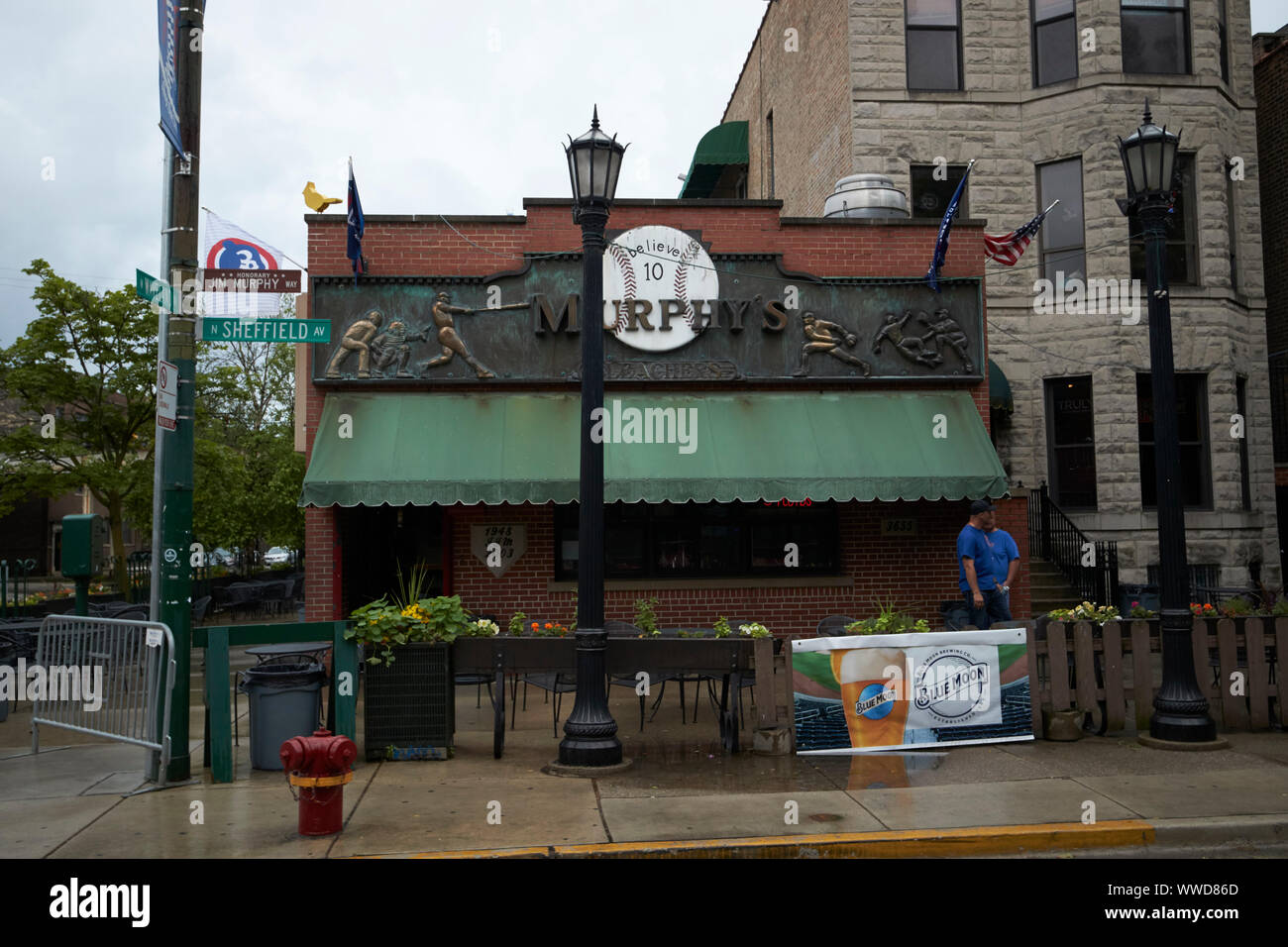 murphys bleachers pub near wrigley field Chicago Illinois USA Stock